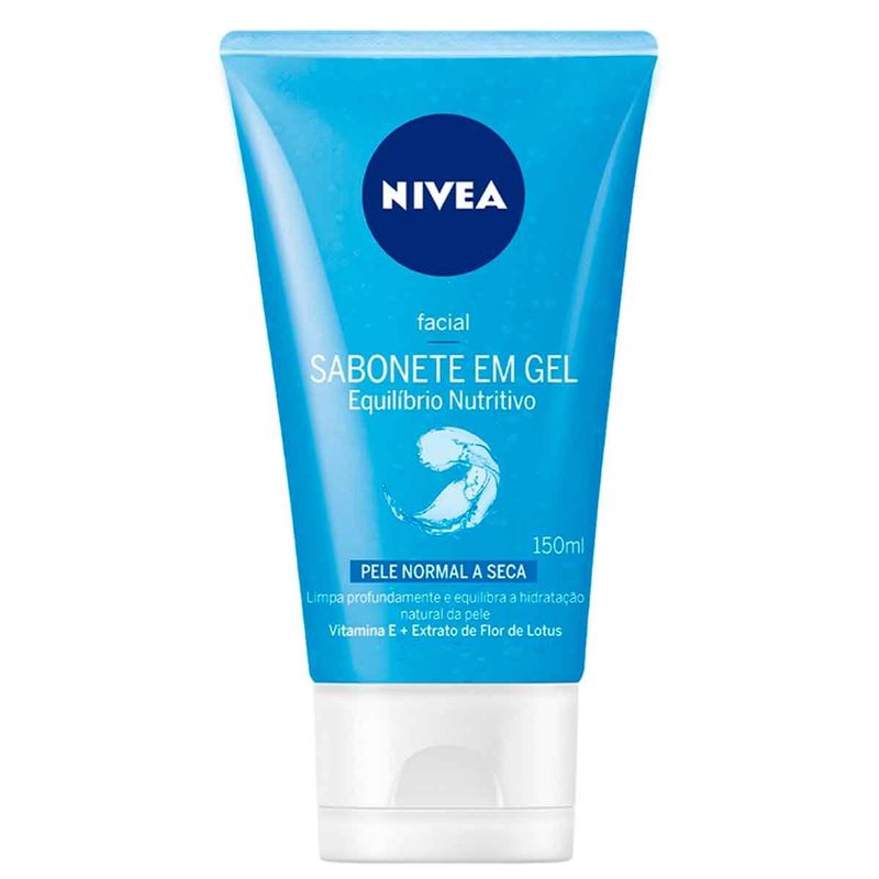 sabonete em gel facial nivea equilíbrio protetor 150ml
