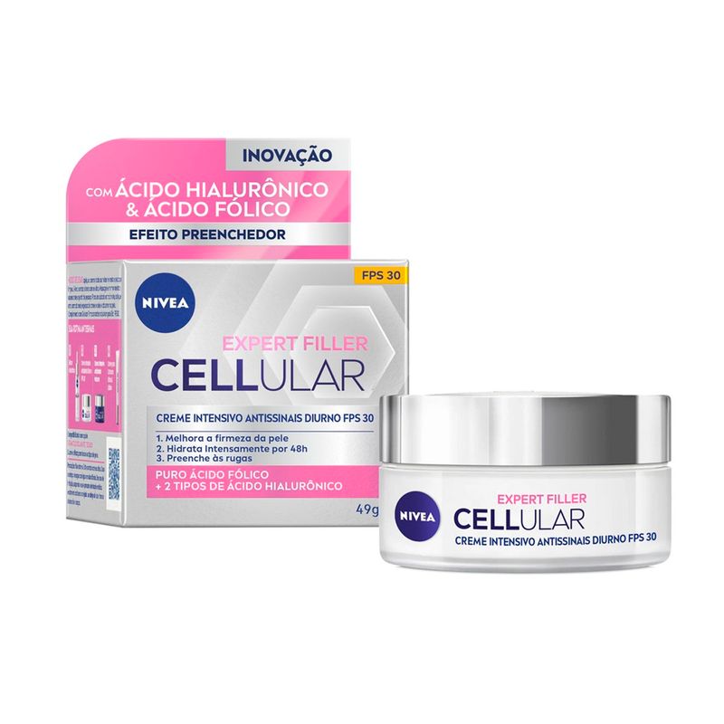 creme facial nivea cellular antissinais dia fps 30 52g