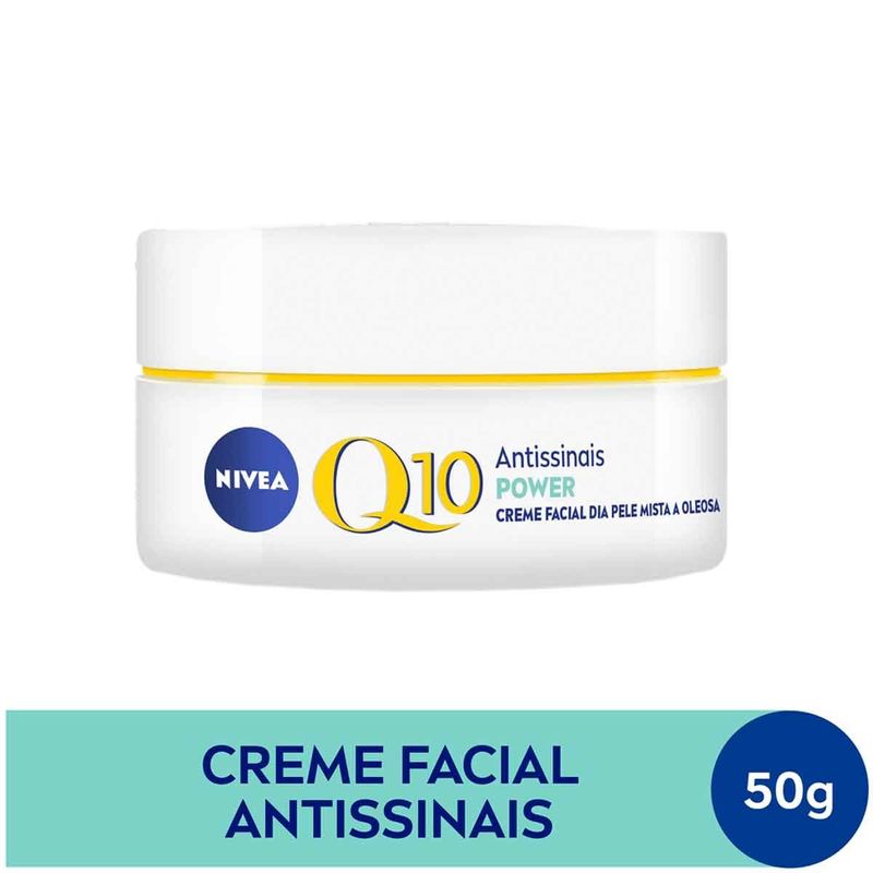 creme facial antissinais dia nivea q10 plus fps30 50g