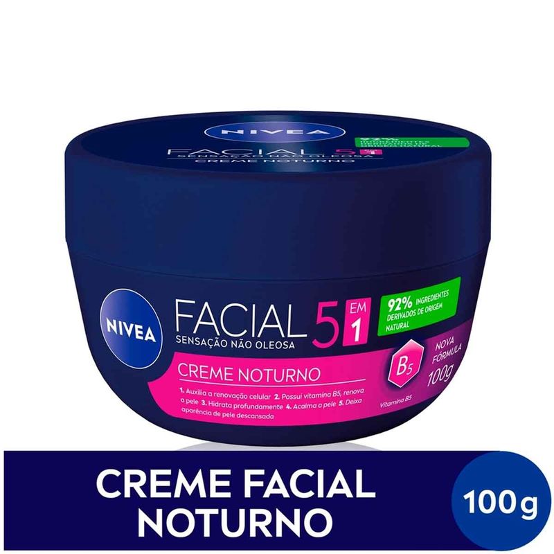 creme facial nivea noturno 100g