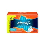absorvente always super proteção cobertura seca com abas com 16 unidades