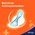 absorvente always super proteção cobertura seca com abas com 16 unidades