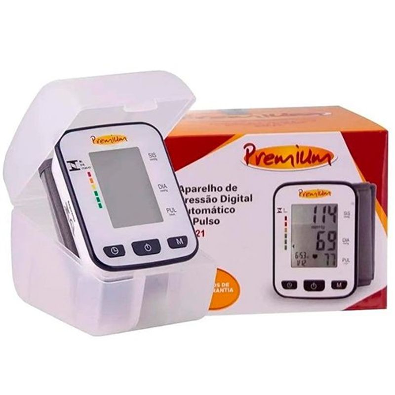 aparelho de pressão digital automático de pulso bpsp21 premium