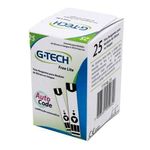tiras reagentes g-tech lite 25 unidades