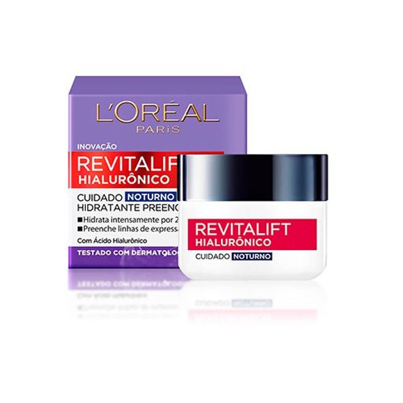 creme facial hidratante noturno 50ml revitalift preenchedor