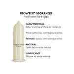 preservativo lubrificado blowtex morango 7 unidades sachê