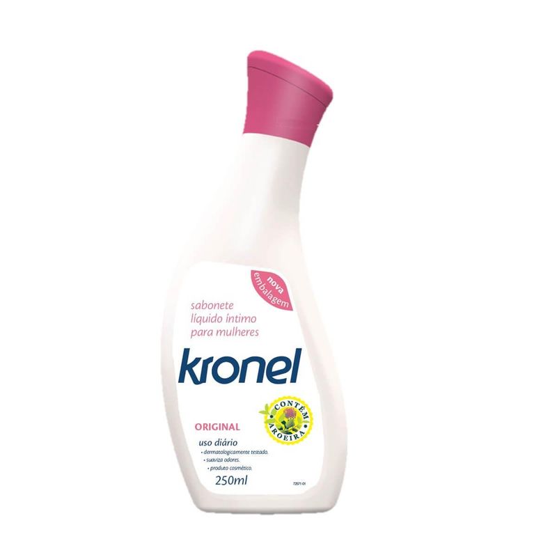 sabonete líquido íntimo feminino kronel original 250ml
