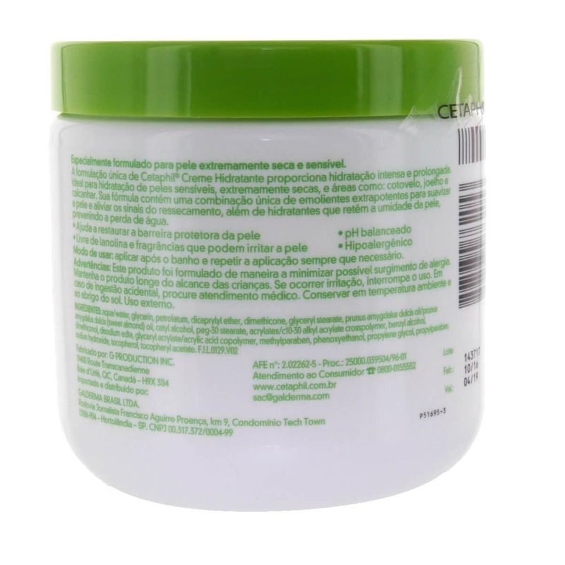 creme hidratante cetaphil 453g