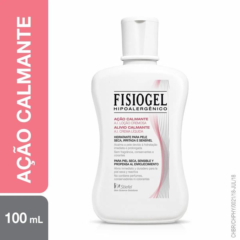 hidratante hipoalergênico loção cremosa fisiogel a.i 100ml