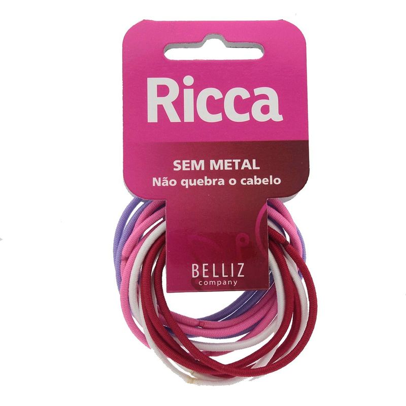 elástico de cabelo ricca colors sem metal 2mm