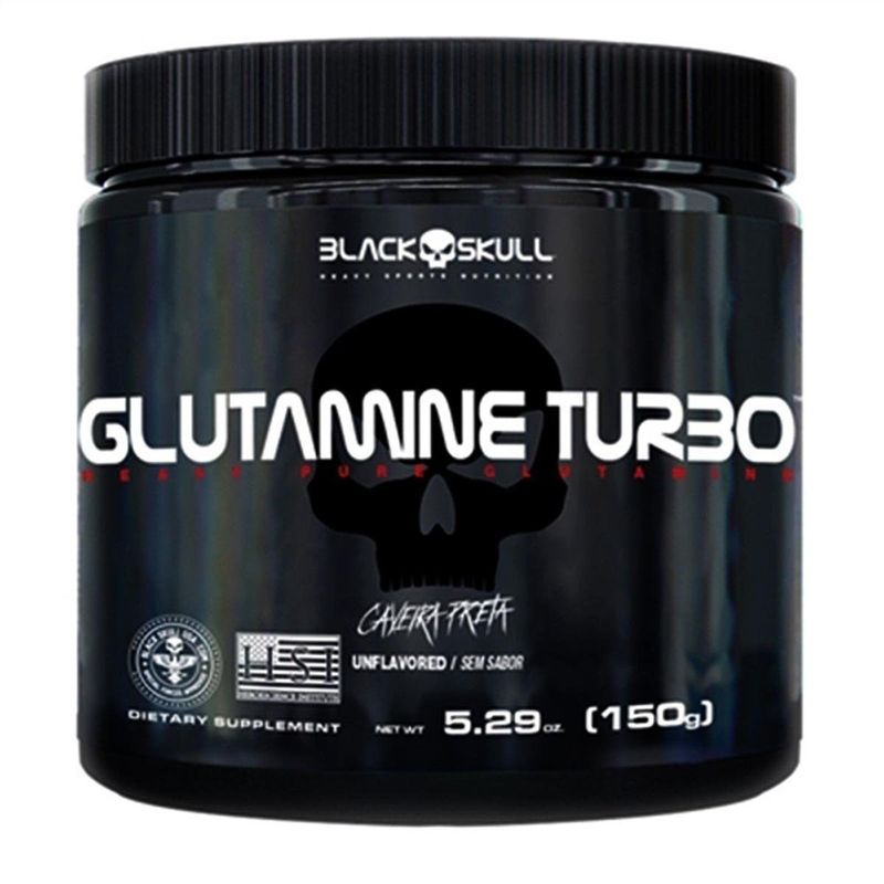 glutamine turbo sem sabor black skull 150g