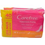 protetor diário carefree todo dia flexi 40 unidades