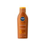 loção bronzeadora nivea sun intense & bronze fps 6 125ml