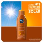 loção bronzeadora nivea sun intense & bronze fps 6 125ml