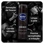 espuma de barbear nivea men deep black 200ml