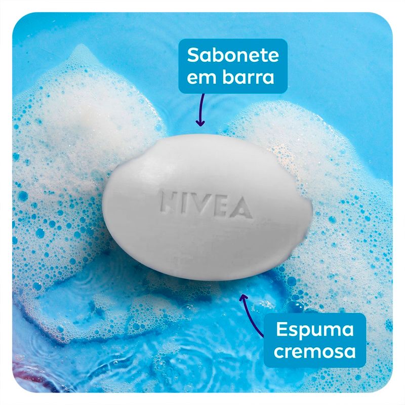 sabonete em barra hidratante nivea leite 85g