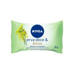 sabonete em barra hidratante nivea erva doce e óleos essenciais 85g