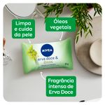 sabonete em barra hidratante nivea erva doce e óleos essenciais 85g