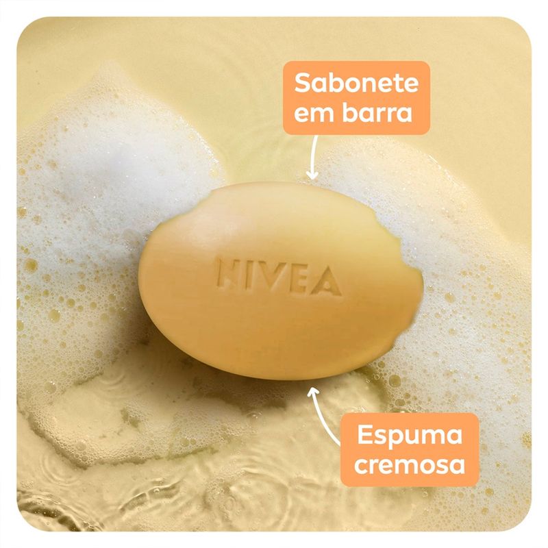 sabonete em barra hidratante nivea aveia 85g