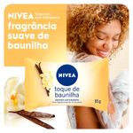 sabonete em barra hidratante nivea toque de baunilha 85g