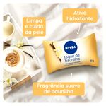 sabonete em barra hidratante nivea toque de baunilha 85g