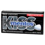 pastilha kiss mentos sabor menta forte 35g
