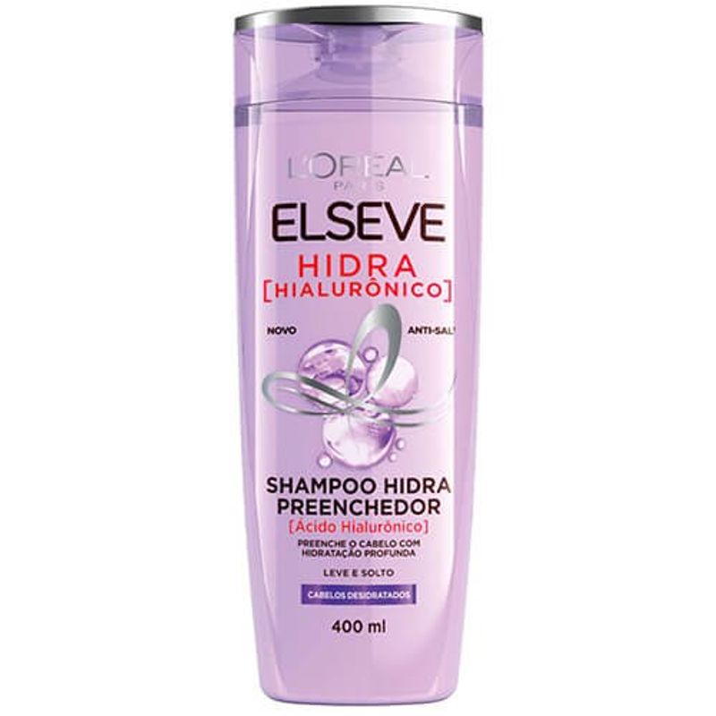shampoo preenchedor elseve hidra hialurônico 200ml