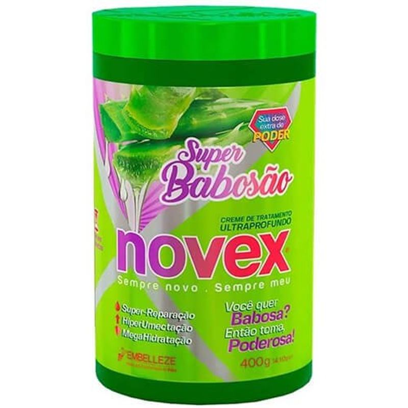 creme de tratamento novex super babosão 400g
