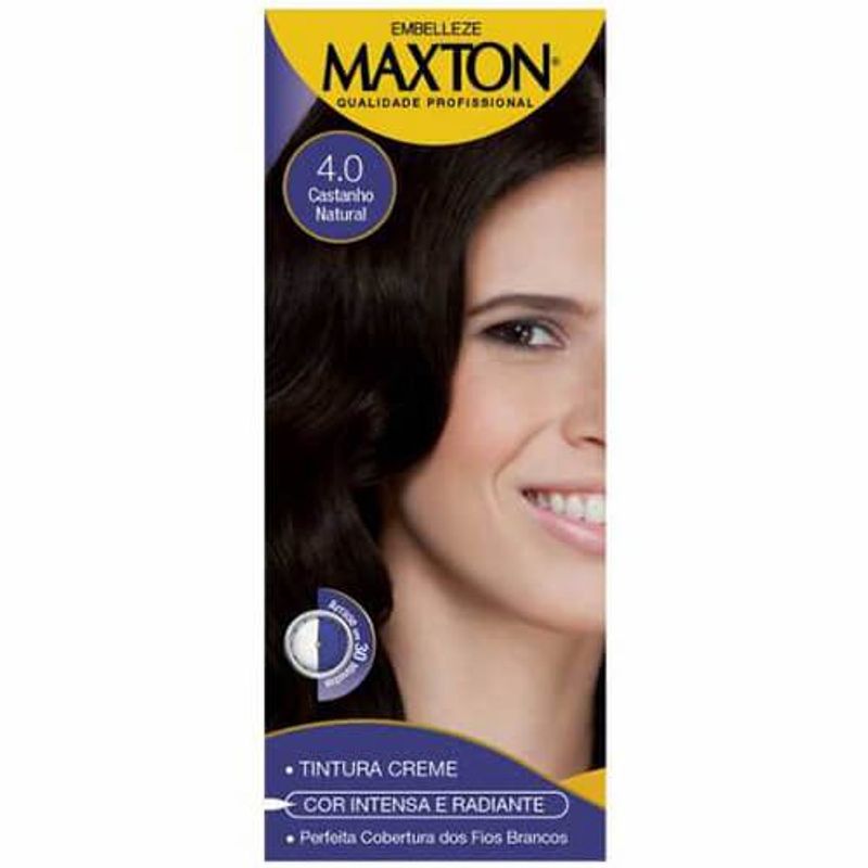 coloração maxton castanho natural 4.0 tintura creme eco