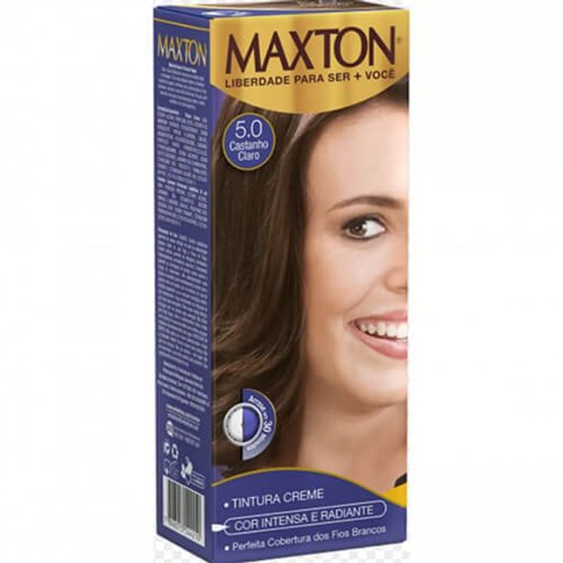 coloração maxton castanho claro 5.0 tintura creme eco
