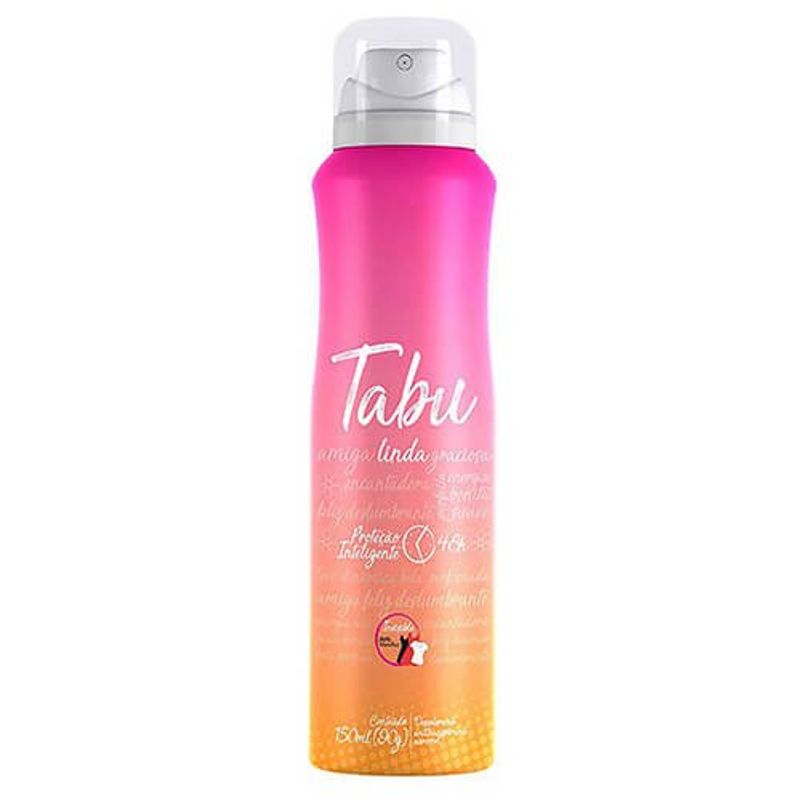 desodorante aerossol tabu 48hs feminino linda 150ml