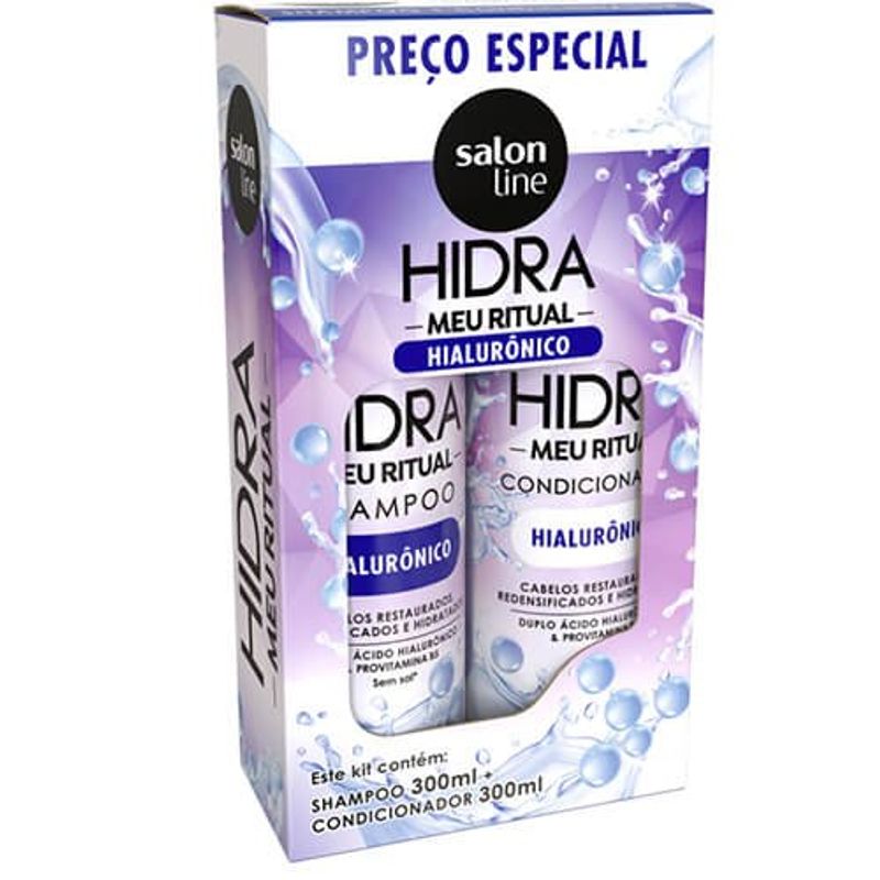 kit shampoo + condicionador meu ritual hialurônico hidra 300ml