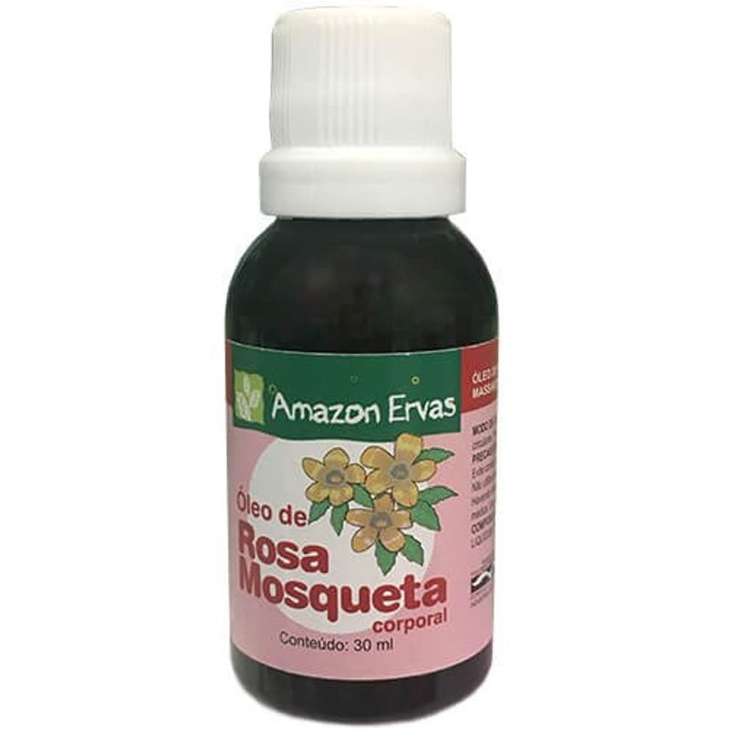 óleo de rosa mosqueta amazon ervas 30ml