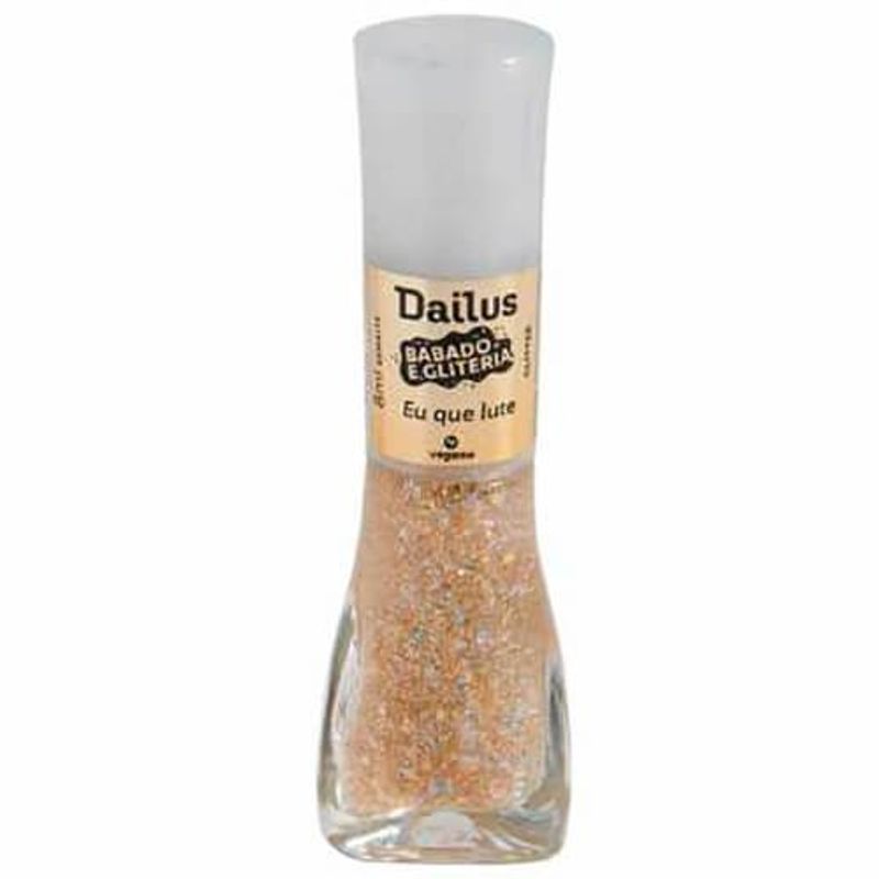 esmalte babado e gliteria - eu que lute dailus