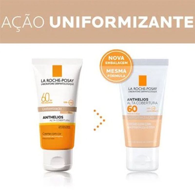 protetor solar facial fps60 anthelios la roche xl-protect cor morena 40g