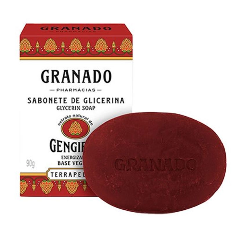 sabonete barra gengibre granado 90g