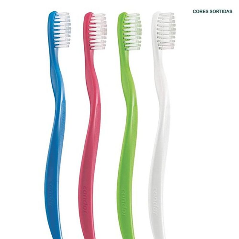 escova dental condor plus média cores sortidas