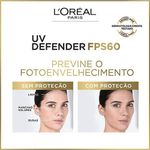 protetor solar facial l'oréal uv defender fps 60 antioleosidade 40g