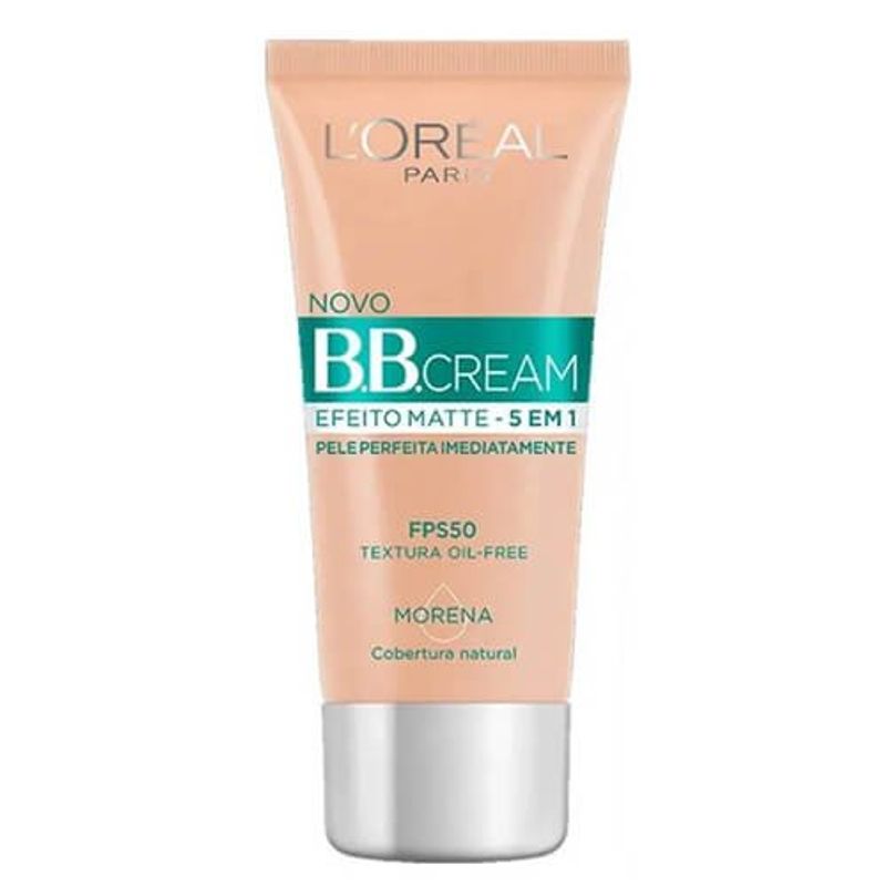 protetor solar facial 30ml bb.cream efeito matte cor morena fps50