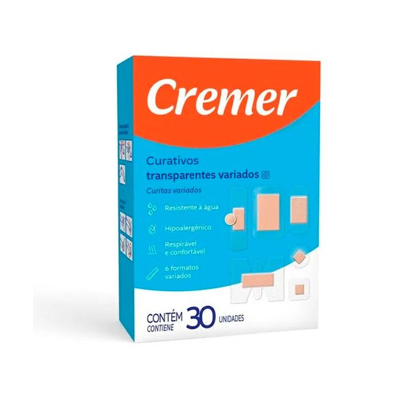 curativo cremer variados 06 formatos com 30 unidades
