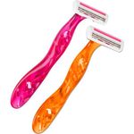 aparelho de depilar bic soleil laranja e rosa 2 unidades