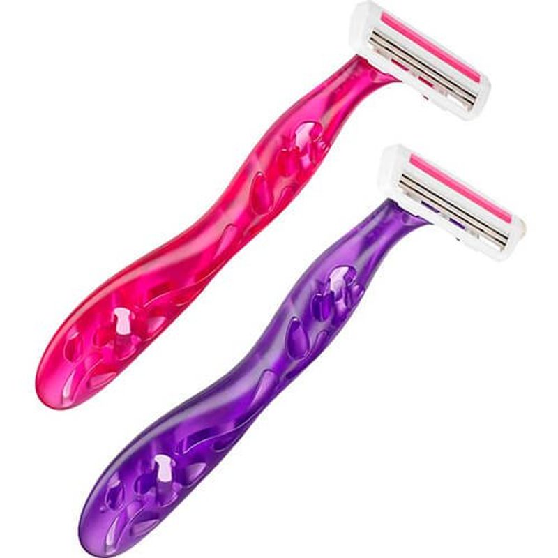 aparelho de depilar bic soleil rosa e roxo 2 unidades