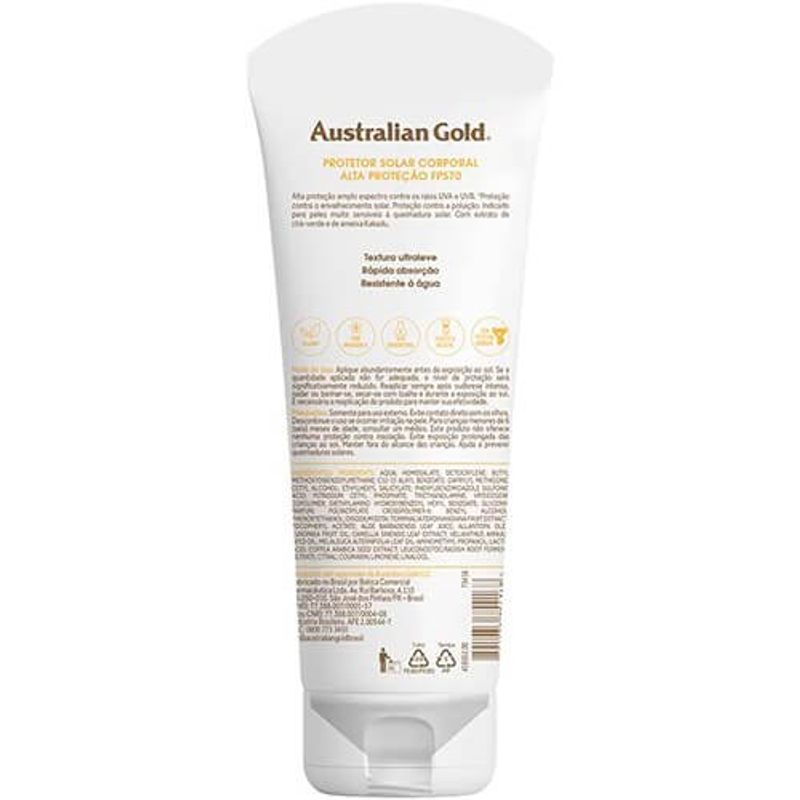 protetor solar corporal australian gold fps70 - 200g