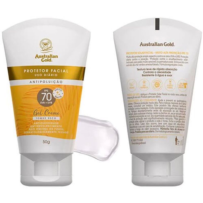 protetor solar facial australian gold fps70 - 50g