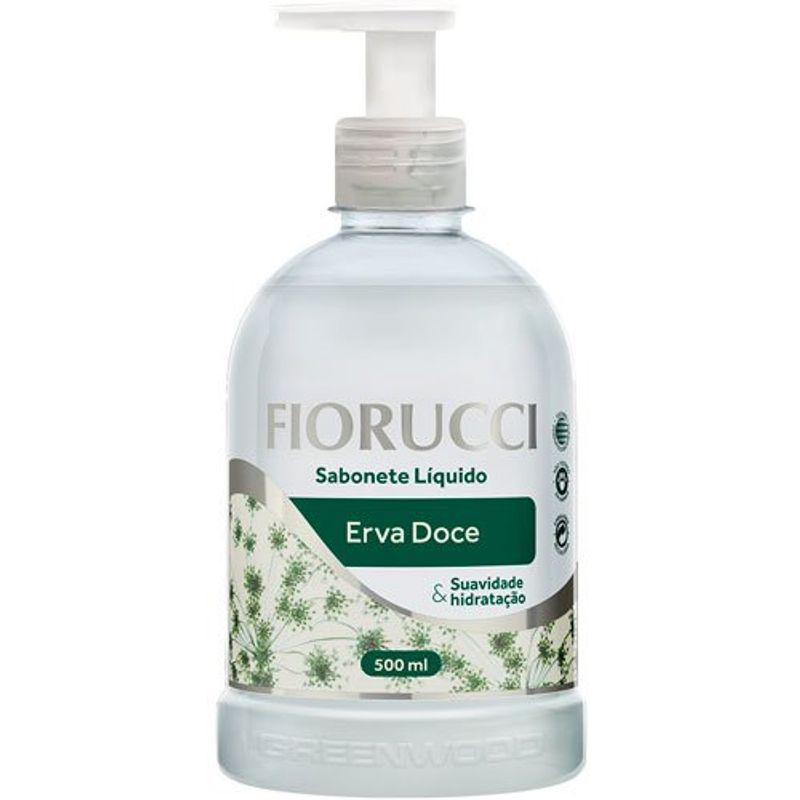 sabonete líquido fiorucci erva doce 500ml