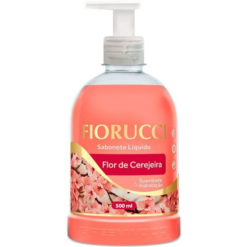 sabonete líquido fiorucci flor de cerejeira 500ml