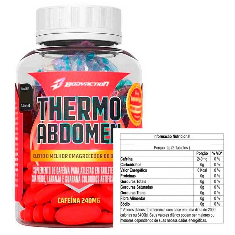 thermo abdomen bodyaction 60 comprimidos
