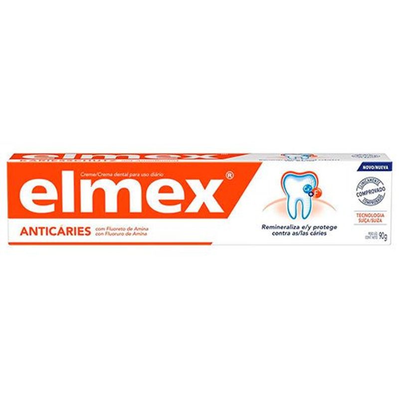 creme dental elmex anticaries 90g