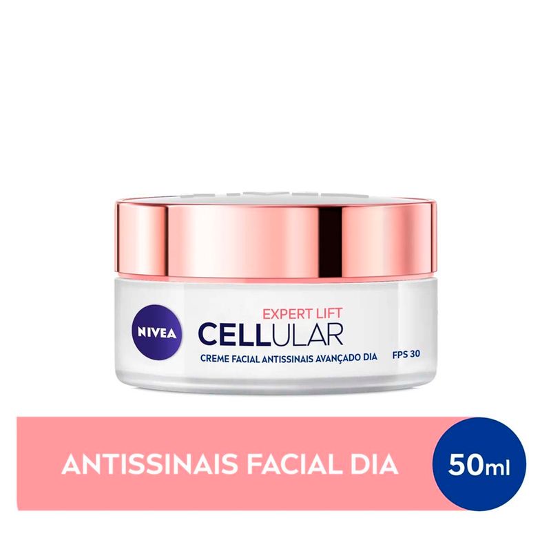 creme facial nivea antissinais cellular expert lift diurno 50ml