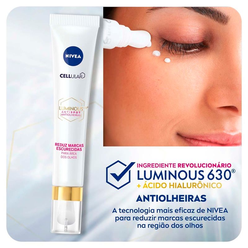 creme facial nivea cellular luminous 630 antispot antiolheiras 15ml